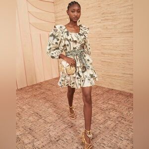 ULLA JOHNSON Giselle Dress in Lemonbalm